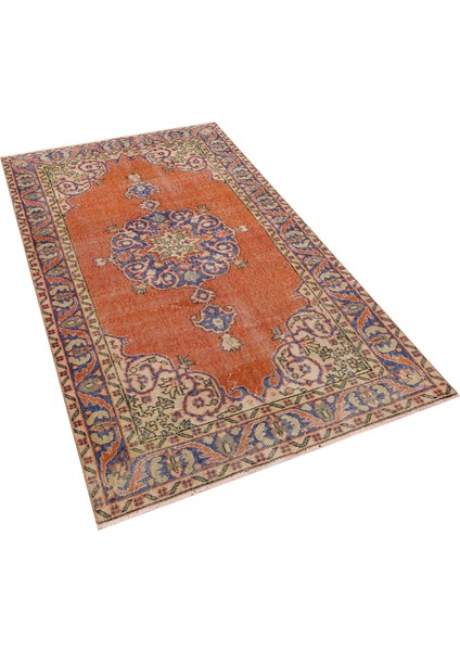 Tarihi Işçilikle Üretilmiş Eskitme Halı 113 x 208 cm 10017 fırsatları