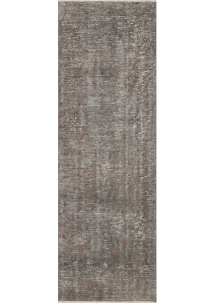 Vintage Detaylarıyla Hazırlanmış Eskitme Halı 88 x 264 cm 10037