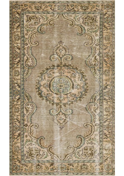 100% El Dokuma Vintage Halı 150 x 241 cm 10122