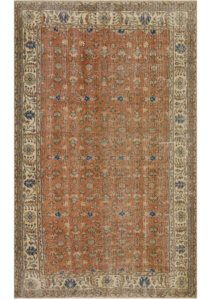 Sempati Halı Eskitme El Dokuma Vintage Halı  167 x 270 cm 10126