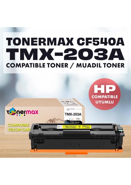 Hp 203A CF540A / Hp Color Laserjet M280NW Muadil Toner Takım fırsatları