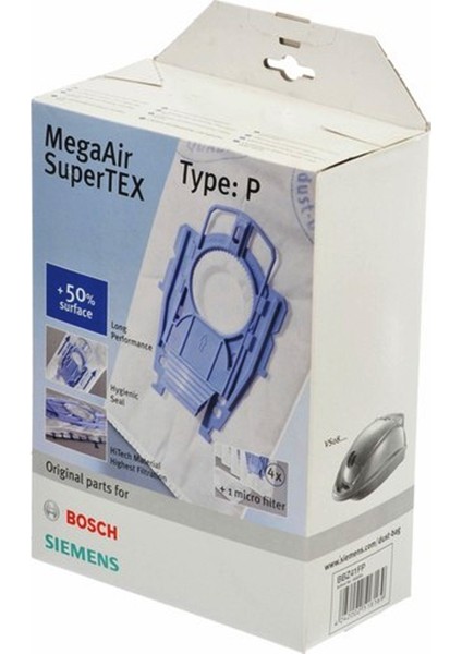 Siemens Vs 08G2070 Süpürge Toz Torbası 4 Adet ( Kutulu Ürün )