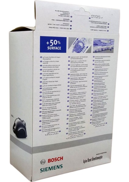 Bosch Bsg 82022 Ergomaxx'x Süpürge Toz Torbası 8 Adet (2 Kutu)