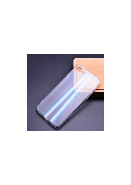 Apple iPhone Se 2020 Kılıf Şık Çizgili Arka Yüzey Tasarımlı Kapak (Rainbow)