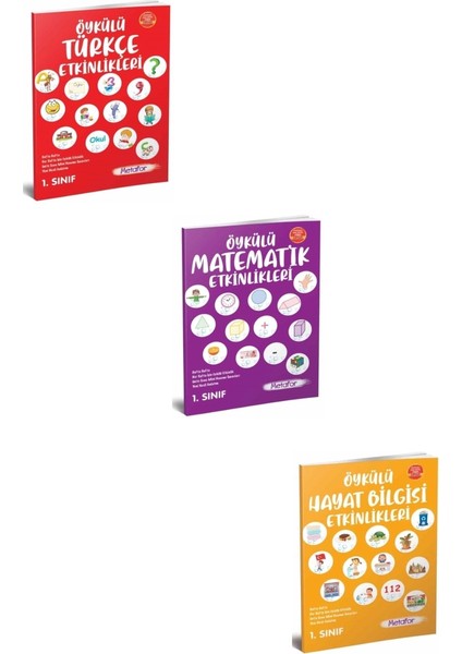 1. Sınıf Öykülü Etkinlik Seti 3 Kitap