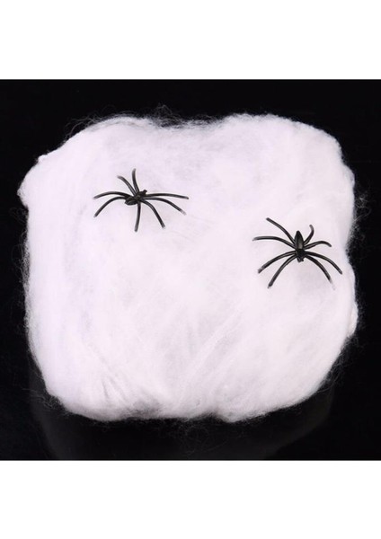 Halloween Örümcek ve Ağ Seti Beyaz