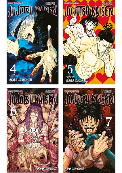Jujutsu Kaisen 4-5-6-7. Ciltler Manga Seti - Gege Akutami