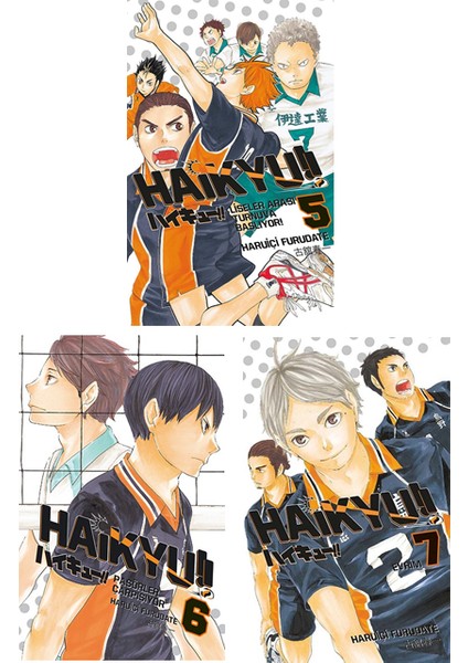 Haikyu 5-6-7. Ciltler Manga Seti - Haruichi Furudate