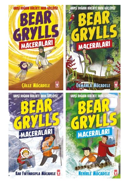Bear Grylls Maceraları 4 Kitap Set - Bear Grylls
