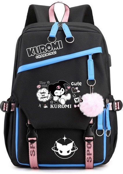 Sanrio Kuromi Sırt Çantası Kadın Okul Çantası (Yurt Dışından)