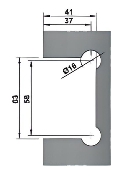 Paraduş Menteşe - Duvar Cam