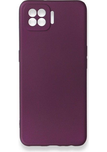 Oppo A73 Kılıf Premium Rubber Silikon - Mürdüm