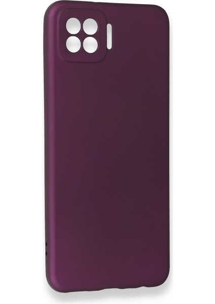 Oppo A73 Kılıf Premium Rubber Silikon - Mürdüm