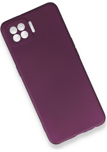 Oppo A73 Kılıf Premium Rubber Silikon - Mürdüm