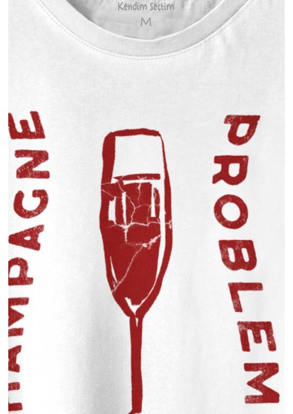 Champagne Problems Taylor Swift Evermore Baskılı Siyah T-Shirt Unisex Tişört