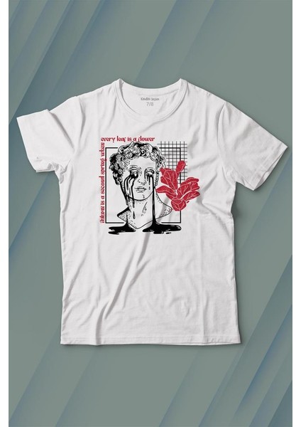 Statue Cry Vaporwave Future Heykel Urban Street Culture Baskılı Tişört Çocuk T-Shirt