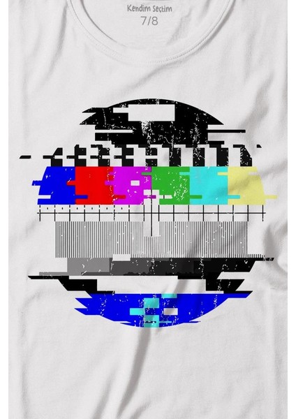 No Signal Teletex Nostalji Tv Tele Tex Baskılı Tişört Çocuk T-Shirt fiyatları