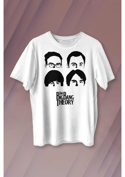 Big Bang Theory Dizi The Beatles Rock Kısa Kollu Baskılı Erkek T-Shirt Unisex Tişört