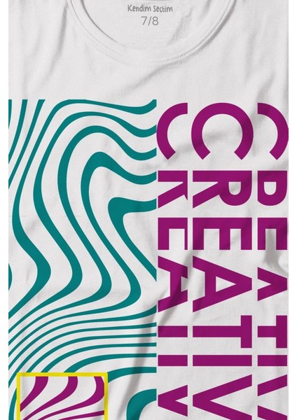 Creative Minimal Color Baskılı Tişört Çocuk T-Shirt fiyatları