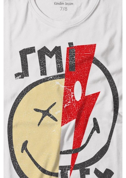Smile World Urban Street Culture Gülen Surat Baskılı Tişört Çocuk T-Shirt fiyatları