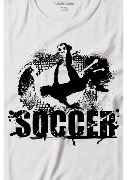 Soccer Röveşata Gol Atan Futbolcu Taktik Baskılı Tişört Çocuk T-Shirt fiyatları