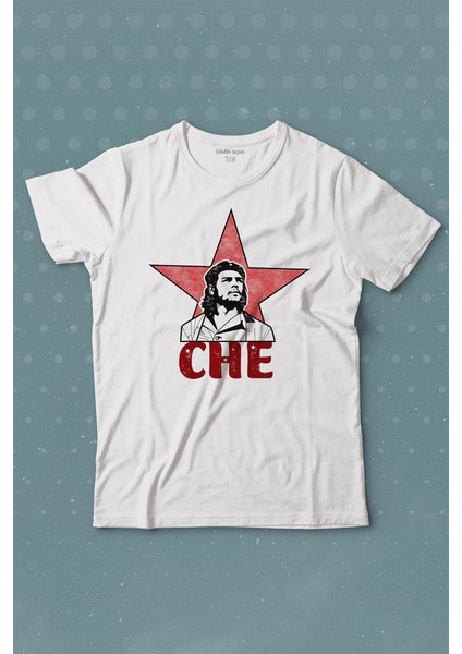 Ernosto Che Guevara Red Star Kırımızı Yıldız Baskılı Tişört Çocuk T-Shirt