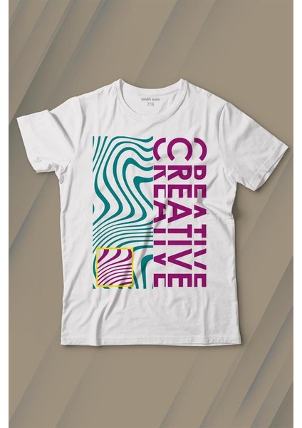 Creative Minimal Color Baskılı Tişört Çocuk T-Shirt