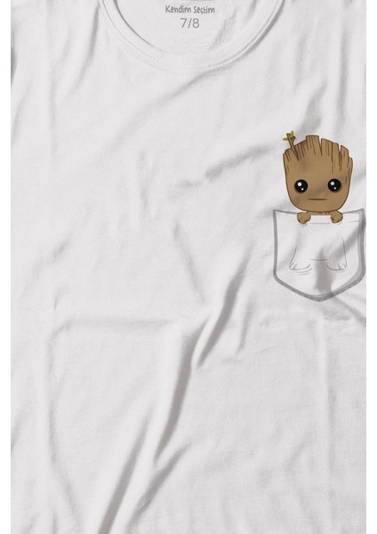 Bebek Groot Marvel Galaksinin Koruyucuları Cep Baskılı Tişört Çocuk T-Shirt fiyatları