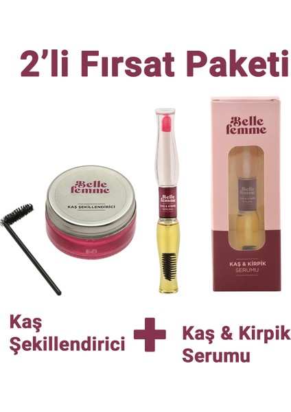 Kaş Şekillendirici Wax + Kaş Kirpik Serum Seti