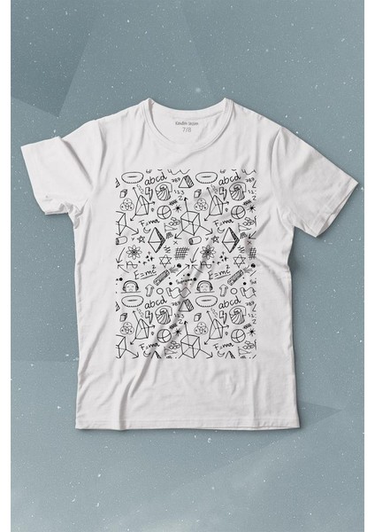 Minimal Drawing Çizim Geometrik Baskılı Tişört Çocuk T-Shirt
