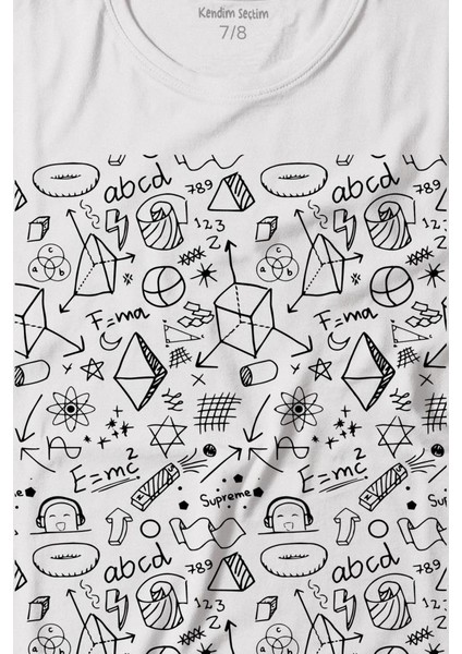 Minimal Drawing Çizim Geometrik Baskılı Tişört Çocuk T-Shirt fiyatları