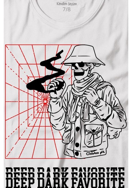 Kuru Kafa Deep Dark Baskılı Tişört Çocuk T-Shirt fiyatları