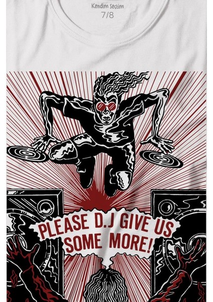 Dj Give Some Music Elektronik Müzik Baskılı Tişört Çocuk T-Shirt