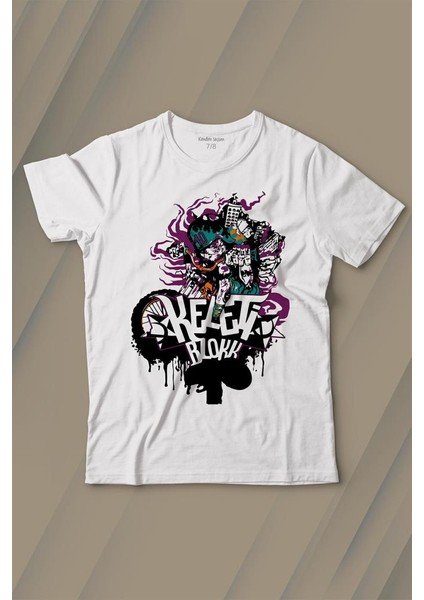 Motorcycle Motor Ride Skull Kuru Kafa Baskılı Tişört Çocuk T-Shirt