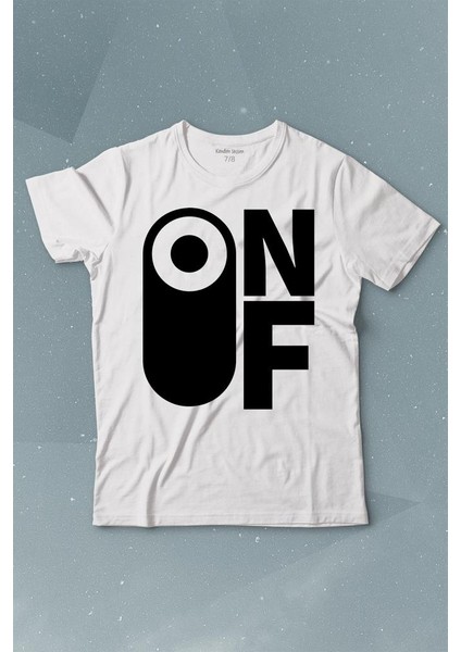 On Off Aç Kapa Urban Street Wear Baskılı Tişört Çocuk T-Shirt