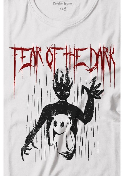 Fear Of The Dark Karanlık Dark Gothic Urban Street Wear Baskılı Tişört Çocuk T-Shirt fiyatları
