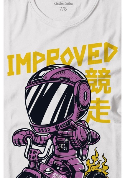 Motor Bike Kide Motocross Improved Japanese Japonca Baskılı Tişört Çocuk T-Shirt fiyatları