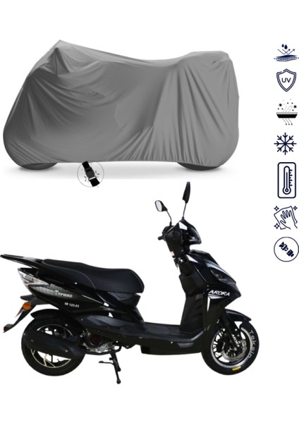 Arora Verano Ar 125-25 Motosiklet Brandası 4 Mevsim Su Geçirmez Motor Brandası
