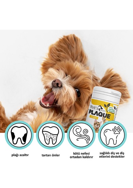 Vet’s Health PlaqueClean Kedi ve Köpekler Için Ağız Kokusu ve Diş Taşı Giderici 50g fiyatları