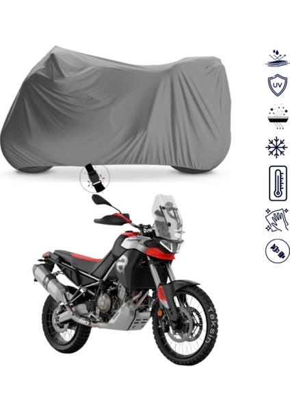 Aprilia Tuareg Çantalı Motosiklet Brandası 4 Mevsim Su Geçirmez Motor Brandası