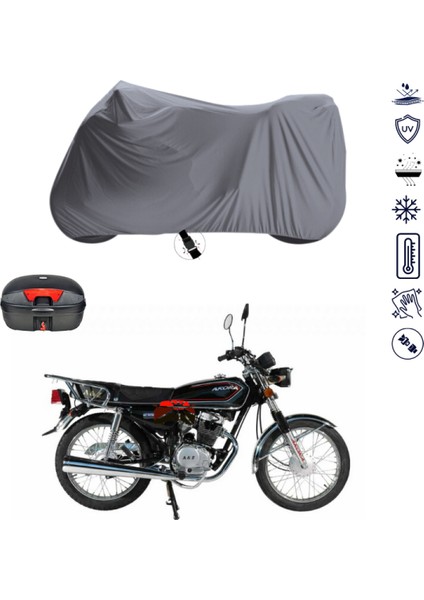 Arora Zorro Çantalı Motosiklet Brandası 4 Mevsim Su Geçirmez Motor Brandası