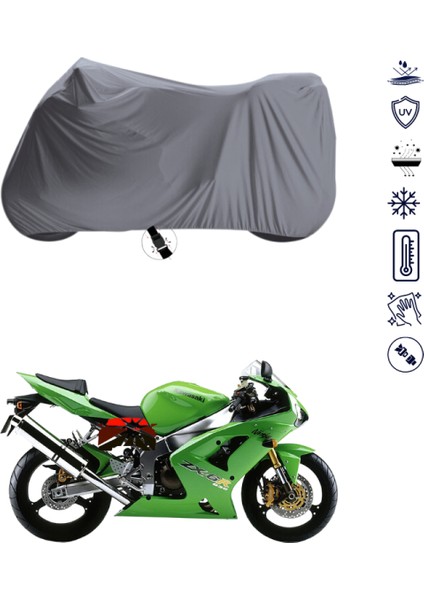Kawasaki Ninja Zx 636 Motosiklet Brandası 4 Mevsim Su Geçirmez Motor Brandası