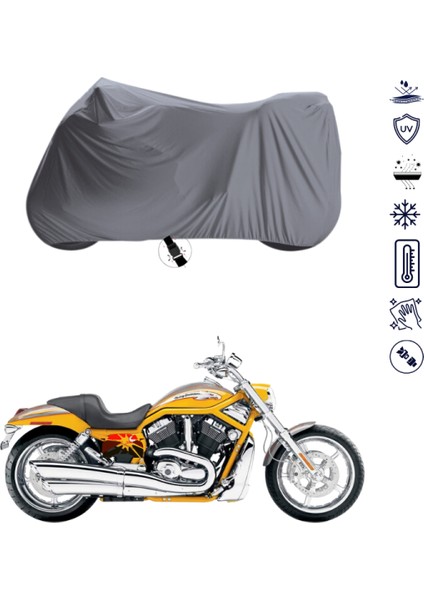 Harley-Davidson Vrsc V-Rod Motosiklet Brandası 4 Mevsim Su Geçirmez Motor Brandası