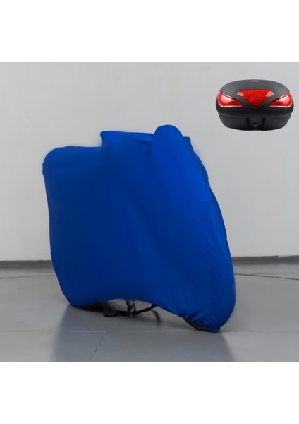 Kral KR-100-A Çantalı Motosiklet Brandası Mavi Penye Örtü Motor Brandası modelleri