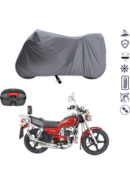 Arora Ks 200 Çantalı Motosiklet Brandası 4 Mevsim Su Geçirmez Motor Brandası