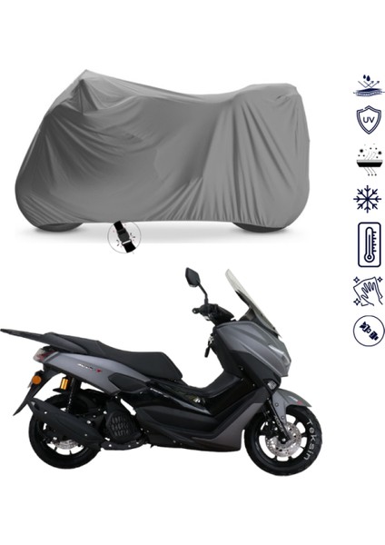 Arora Max-T Çantalı Motosiklet Brandası 4 Mevsim Su Geçirmez Motor Brandası