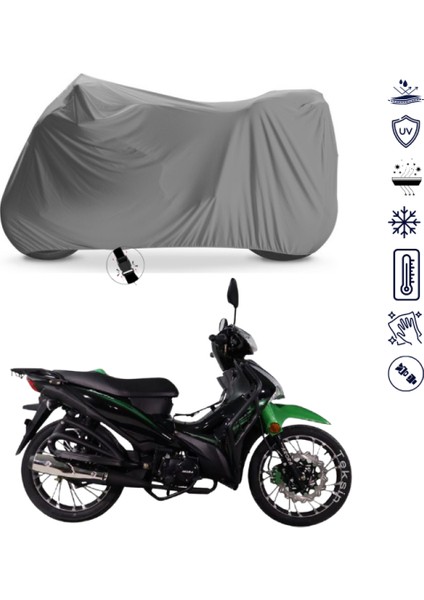 Arora Smart 50 Çantalı Motosiklet Brandası 4 Mevsim Su Geçirmez Motor Brandası