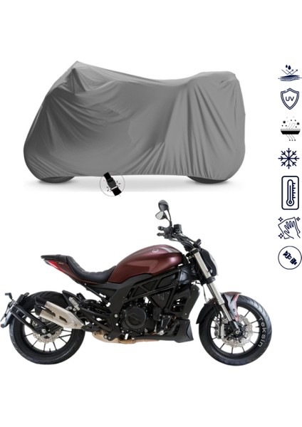 Benelli 502-C Çantalı Motosiklet Brandası 4 Mevsim Su Geçirmez Motor Brandası