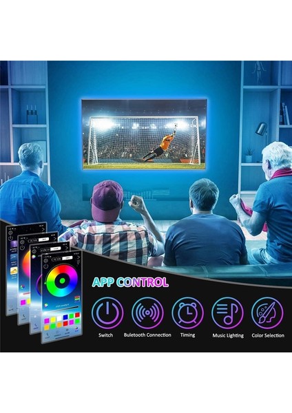 Telefon Kontrollü Tv Arkası Rgb Şerit LED