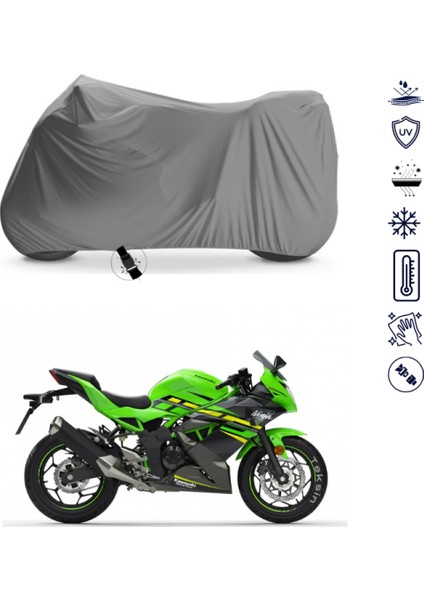 Kawasaki Ninja 125 Çantalı Motosiklet Brandası 4 Mevsim Su Geçirmez Motor Brandası